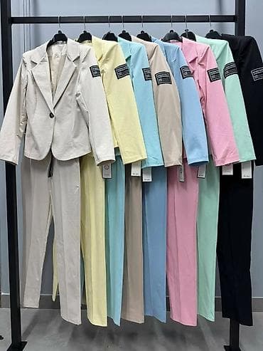 patike cipele: Ženski komplet sako + pantalone - Moderan, lagan komplet u više boja — 2