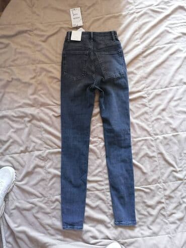 nike tech fleece m: Farmerke zara skinny sculpt nove, imaju elastina visok struk, sive i — 1