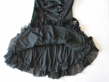 helanke od vestacke koze: Color - Black, Evening, Without sleeves — 3