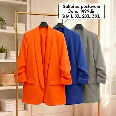 calliope sakoi: Sakoi sa postavom - Elegantni ženski sakoi bez kopčanja, sa ravnim — 2