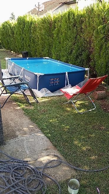polovne montažne garaže: Bestway Steel Pro bazen sa okvirom 3,00m x 2,01m x 66cm Bazen sa — 2