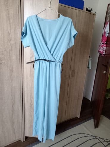 Ski suits: S, M, L, Single-colored, color - Light blue — 1