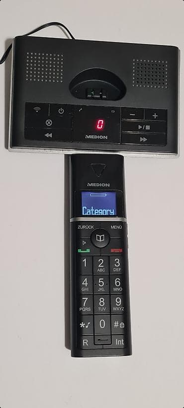 TV i video: ★ Bežični fiksni telefon MEDION Desing DECT MD 82144 sa bazom i — 4