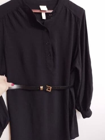 haljine sa 3d čipkom: H&M L (EU 40), color - Black, Long sleeves — 1