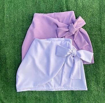 Suknjica na preklop sa trakama za vezivanje u masnu