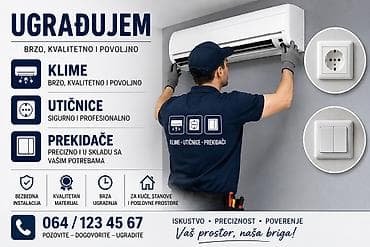 demontaža i montaža pvc stolarije: Usluga: Postavljanje sendvič panela i elektrotehničke ugradnje - — 2