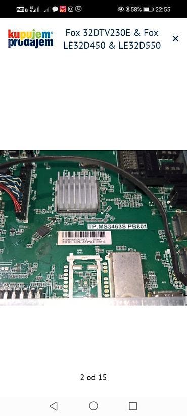 daljinski za tv sharp aquos: Fox 32DTV230E, Fox LE32D450 i Fox LE32D550 – delovi za televizore 32" — 3