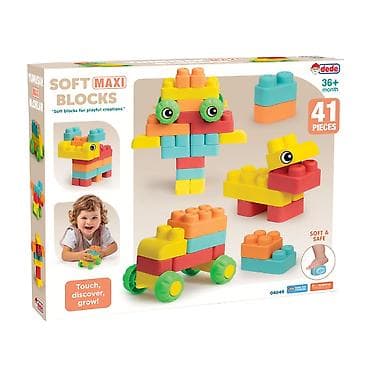 plastični vojnici: Mekane kocke Dede 040494-60 – Set od 41 dela u praktičnoj plastičnoj — 2