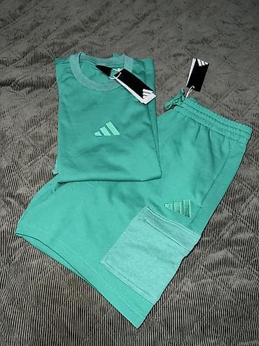 djubretarac muski: ADIDAS All Season T-shirt and Shorts vel. M NOVO Cena je za komplet a — 9