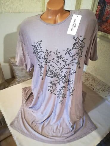 svecane tunike i pantalone: 2XL, Viskoza, Cvetni, Jednobojni, bоја - Bež — 1
