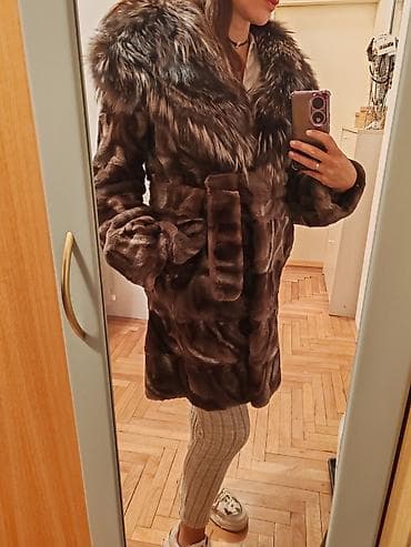 Venčanice i aksesoari: Prelepa, topla bunda od prirodnog krzna srebrne lisice * Velicina L/40 — 3