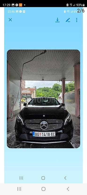 Mercedes‑Benz A‑Class, crna spoljašnjost i crna unutrašnjost sa