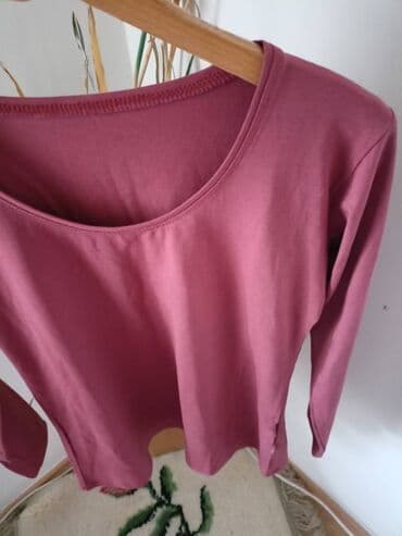 majice ispod sakoa: L (EU 40), Cotton, Single-colored, color - Burgundy — 2