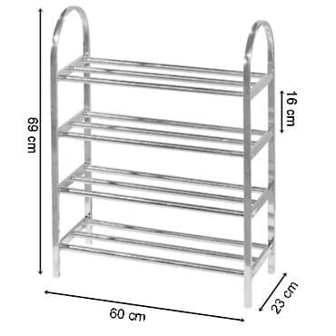 forma ideale namestaj: 04. Polica za obuću inox Prenosivi cipelarnik od nerdjajućeg metala — 2