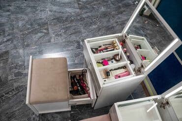 nocni stocic forma ideale: Nocna komoda NINA -Uradjena od unimera 18mm debljine,bele boje soft — 3