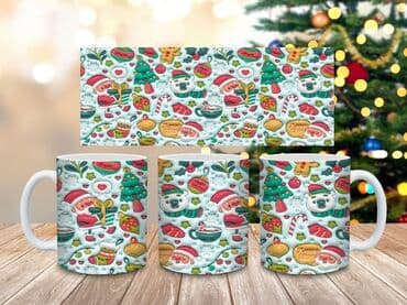 Praznične keramičke šolje – više dizajna - Materijal: kvalitetna — 9