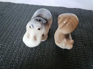 Kutije za odlaganje: Figure nove nilski konj i puz,porcelanske iz 70ih.god. Nove figure — 5