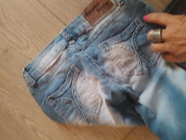zara lanene pantalone: Farmerke s — 3