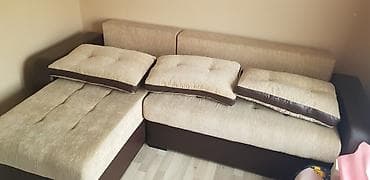 Furniture: Ugaona garnitura na razvlačenje prodajem garnituru maltene nova — 5