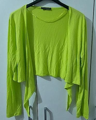 kupaci na vezivanje: Neon zeleni lagani kardigan sa dugim rukavima - Brend: E.P.N.P — 2