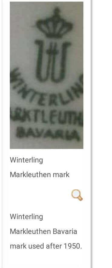 metalac staklene posude: Oval 1950g+ Winterling Marktleuthen porcelan Bavaria. Oval bez — 10