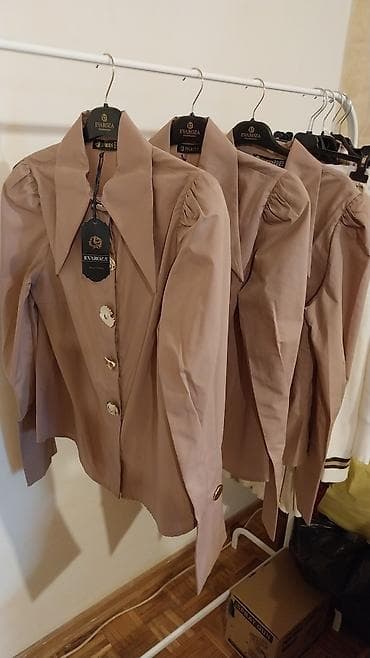 zenski parfemi: EVAROZA ženska košulja S,M,L – karamel/boja kafe - Model sa — 2