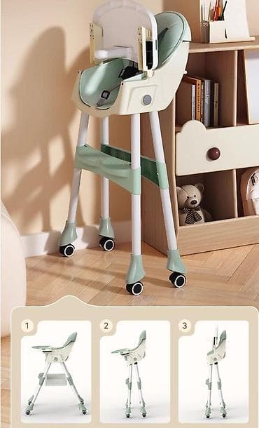 Hranilice: Stolica za hranjenje BABY LINE Y53 – Lena Green (šifra: Y53zelena-130) — 4