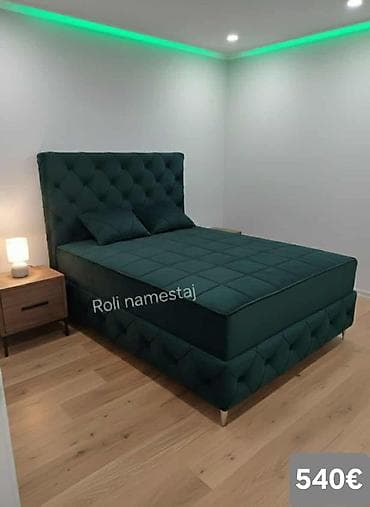 kolevka za bebe dexy co: Luksuzni tapacirani bračni krevet sa visokim uzglavljem - Dizajn — 6