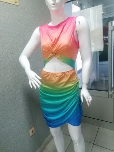 crop top c a: M (EU 38), color - Multicolored, Cocktail, Without sleeves — 3
