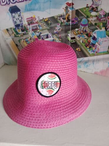 ski pantalone za punije: Sun hat, For girls, color - Pink — 1