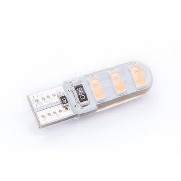 karbon traka: Led sijalica t10 smd 6 5730 silikonski gel 12v, no error(canbus) 5w — 1