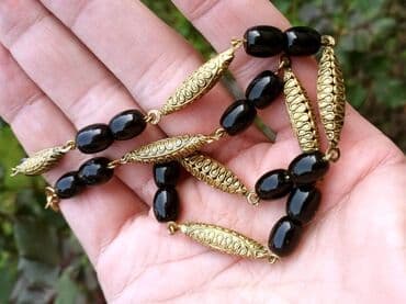 Fashion backpacks: Vintidž Ogrlica 7 Vintidž Ogrlica, staklo i metal sa radom — 2