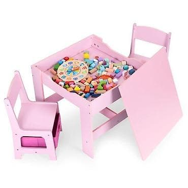 kupujem prodajem stolice: Dečiji set sto i 2 stolice sa tablom za pisanje Pink ECOTOYS Šifra — 2