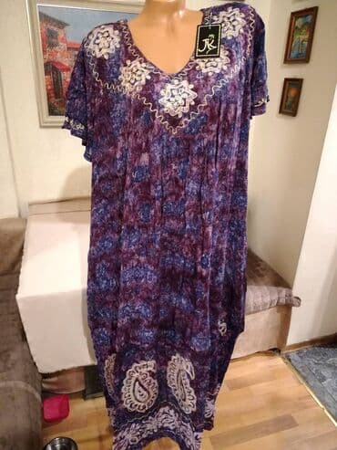 exit haljine: 2XL (EU 44), color - Purple, Evening, Short sleeves — 1
