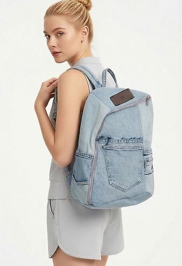 Modni rančevi: Džins rančevi – urbani, praktični i jedinstveni - Materijal: džins i — 8