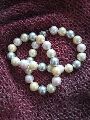 dm srebrni nakit: Biserna ogrlica, Materijal: Biser — 2