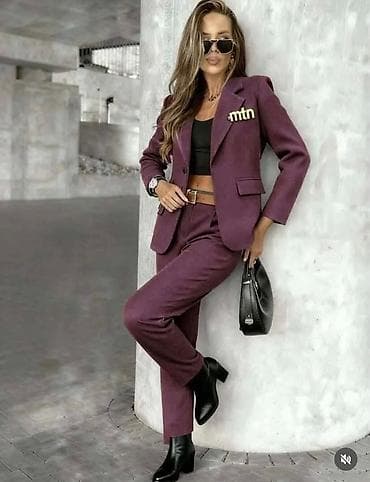 topici: Damski komplet – sako i pantalone - Kroj: klasičan ženski sako sa — 1