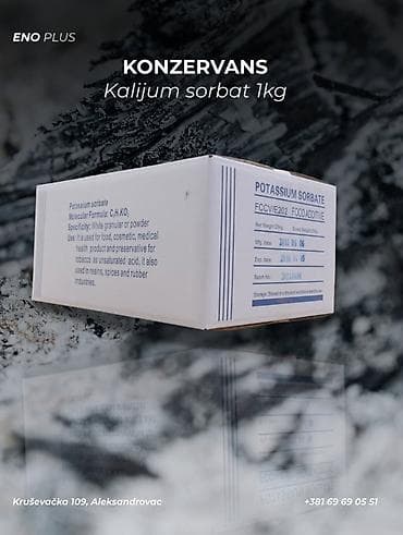 Kalijum sorbat 1kg – ključ stabilnog i bezbednog vina. Koristi se za na lalafo.rs Kalijum sorbat 1kg – ključ stabilnog i bezbednog vina. Koristi se za