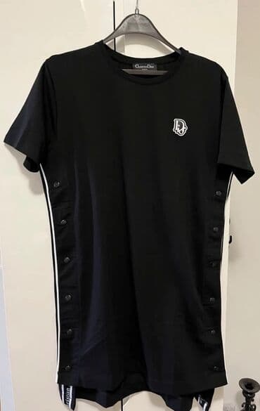 Haljine: Dior XL (EU 42), bоја - Crna, Oversize, Kratkih rukava