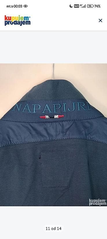blue land socks: Napapijri muški gornji deo – model MEN 8302 NP Sweat Suit, boja Oil — 7