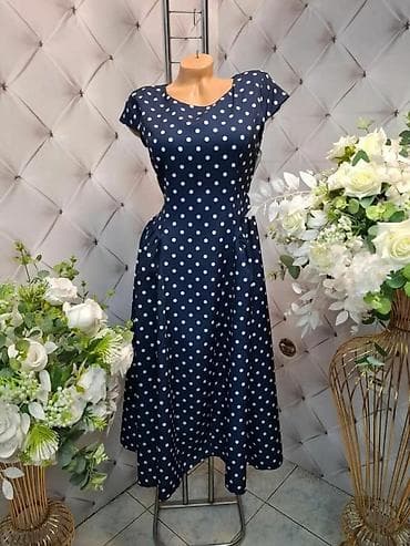 sandra fellini dresses: Haljina duga na tufne,retro šik A kroj sa blago podignutim strukom,ima — 4