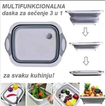 CENA 1390 dinara Multifunkcionalna posuda 3 u 1 Daska za sečenje