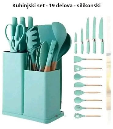 Kuhinjski setovi: Kuhinjski set – 19 delova, silikonski Praktičan i kompletan set — 3
