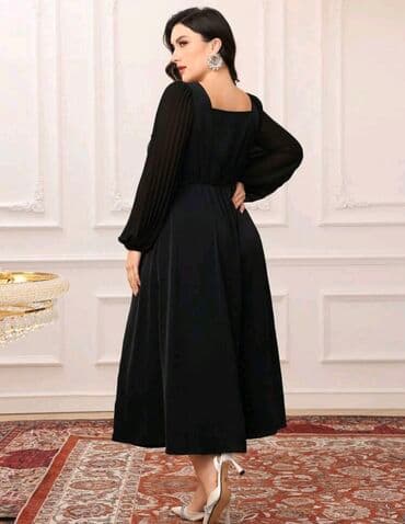 zara helanke sa prorezom: XL (EU 42), color - Black, Evening, Long sleeves — 2