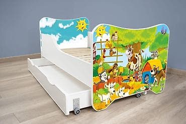 Dečiji krevet 160x80 cm Happy Kitty + fioka Farm - Dimenzije ležajne