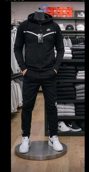 Shirts: Muški Nike trenerka komplet – dukserica sa kapuljačom + donji deo - — 4