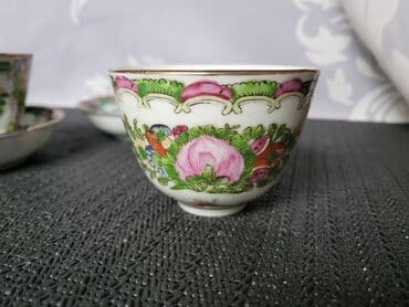 kuhinjski set: Fildzani Hong Kong rucno oslikani,porcelanski 1950g+. Fildzani bez — 5