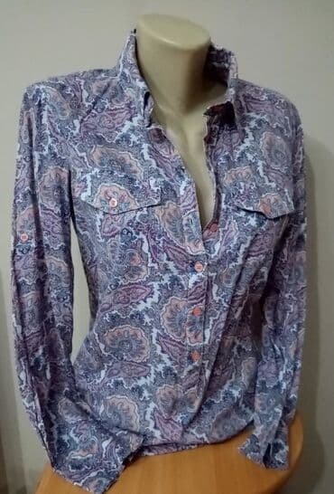 bajkerska jakna sa krznom: M (EU 38), Floral, Print, color - Purple — 4