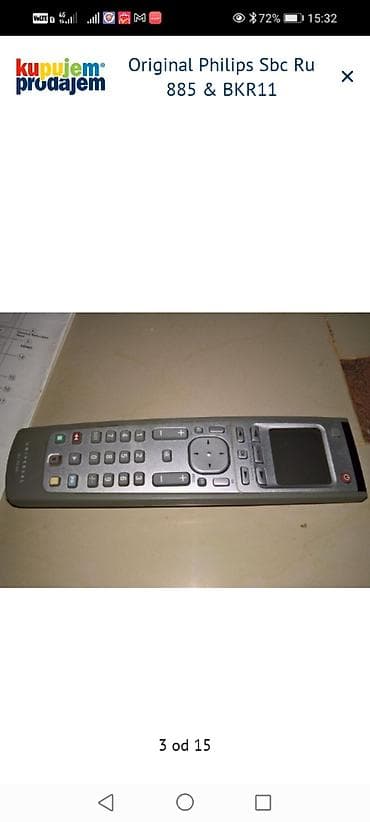 mali frižider polovni: Univerzalni daljinski upravljač Philips SBC RU885 + BKR11 - — 2