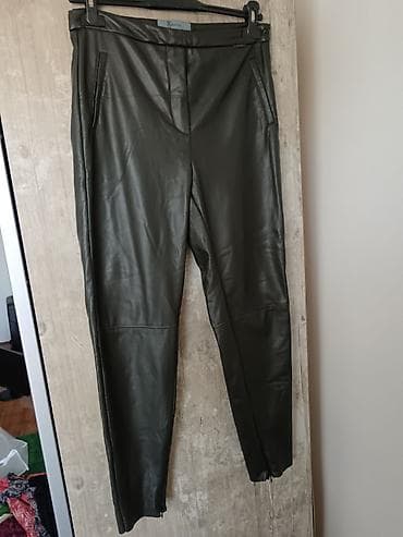 PS Fashion ženske pantalone od eko kože - Model: uske nogavice sa